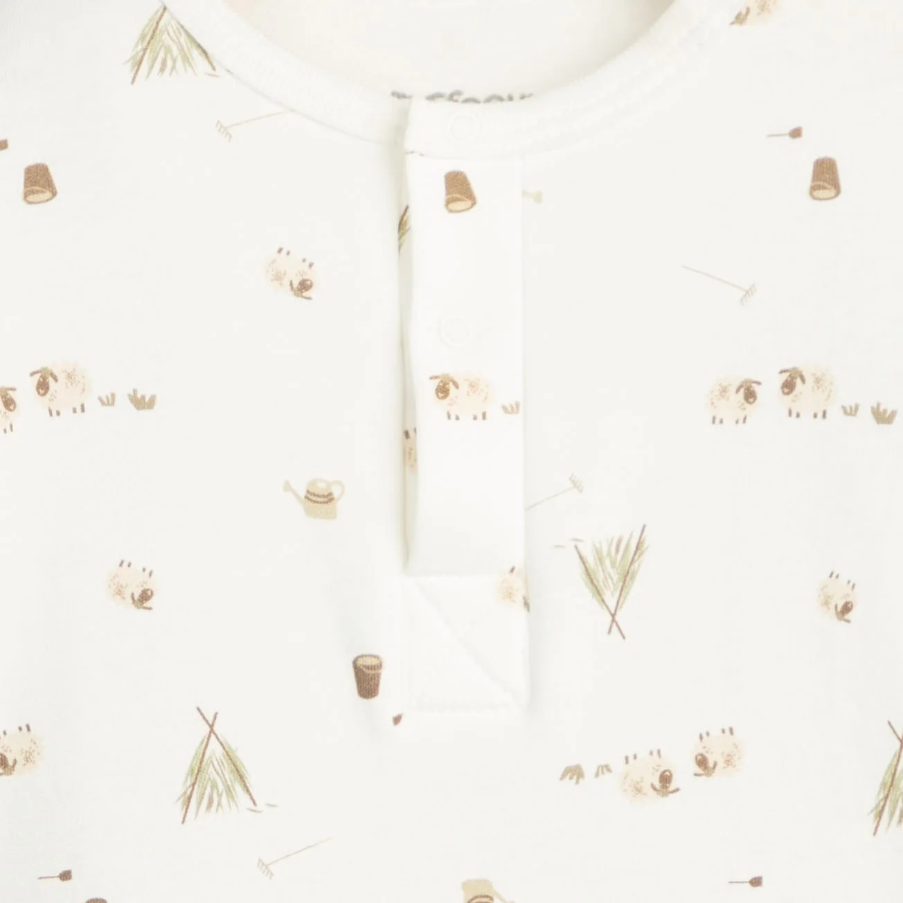 White Safari Print Romper - Image 2