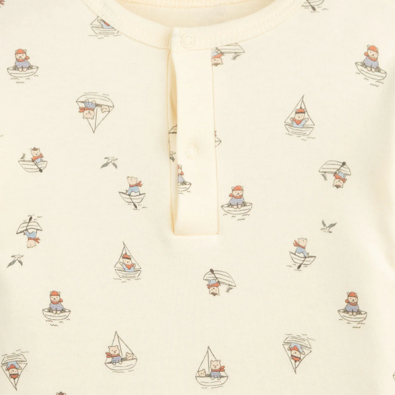 Little Sailor Henley Romper - Image 2