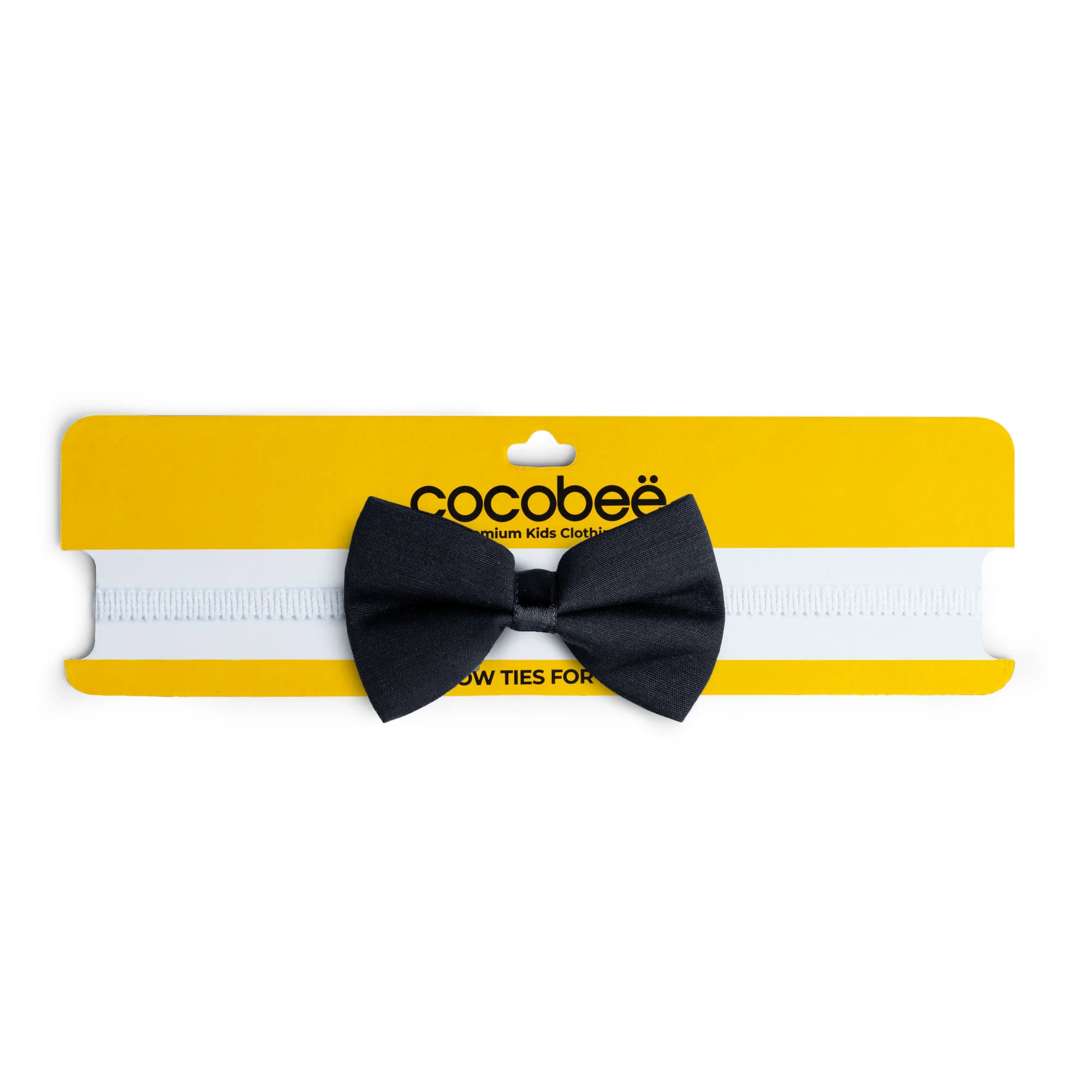 Solid Black Bow Tie