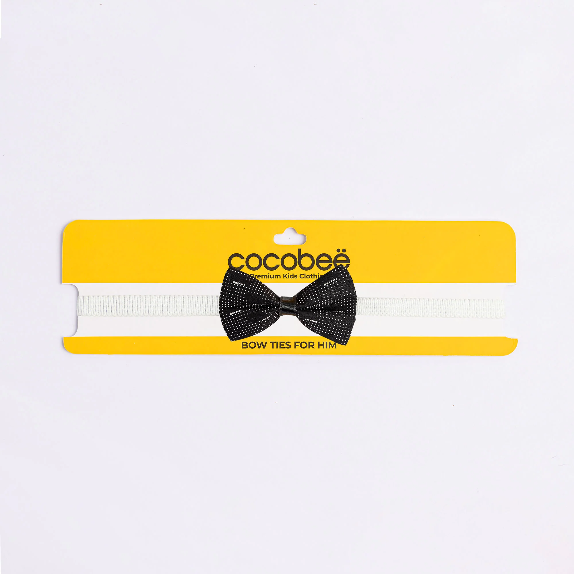 Printed Black Bow tie