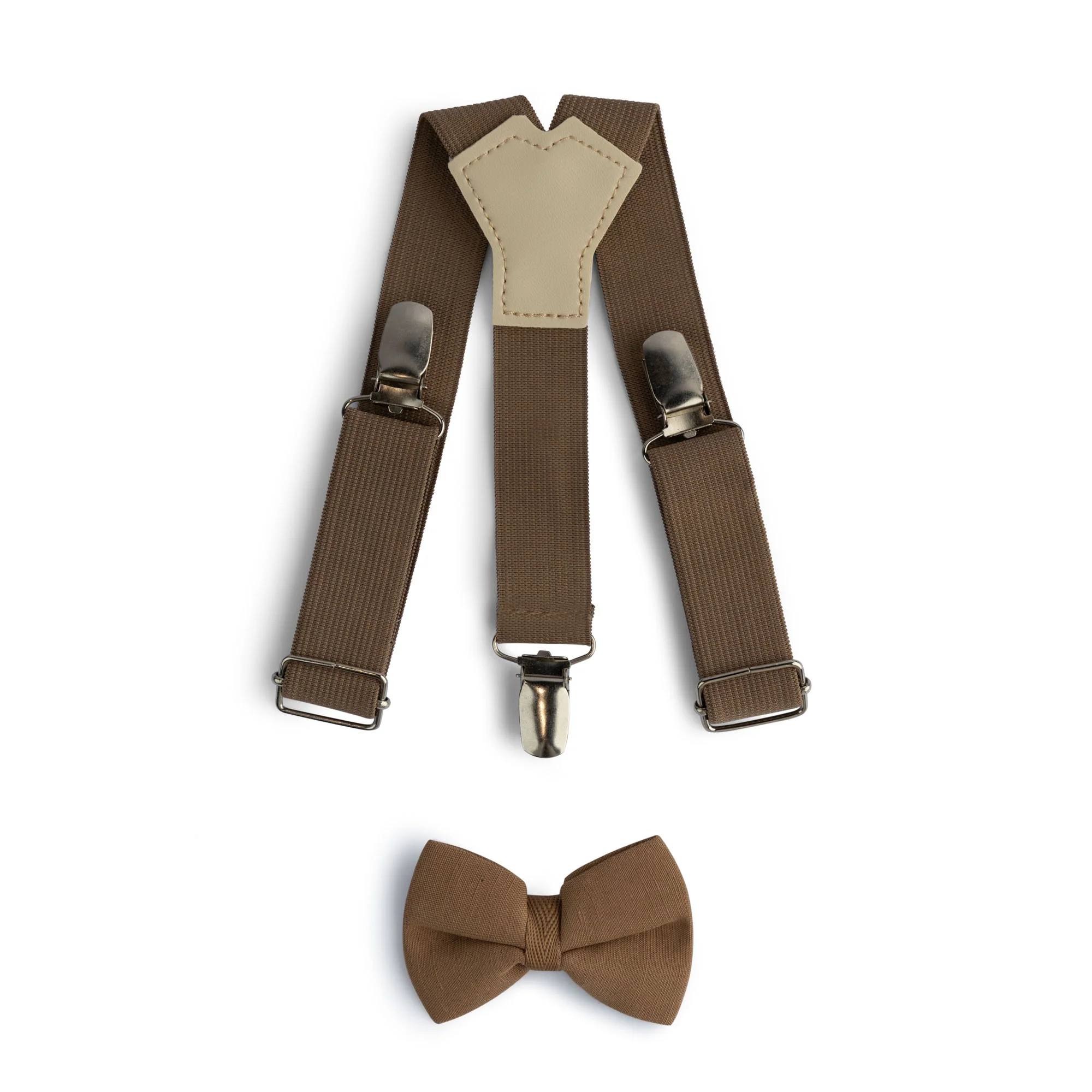 Mud Brown Suspender Set