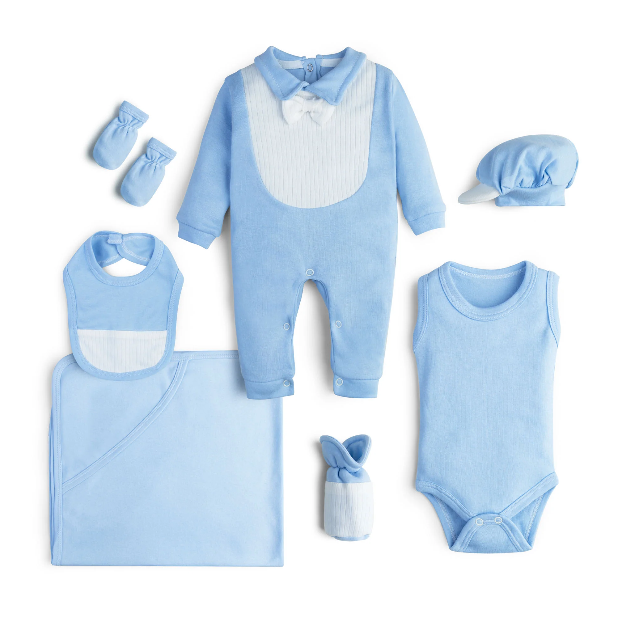 Sky Blue 7-Pack Infant Set