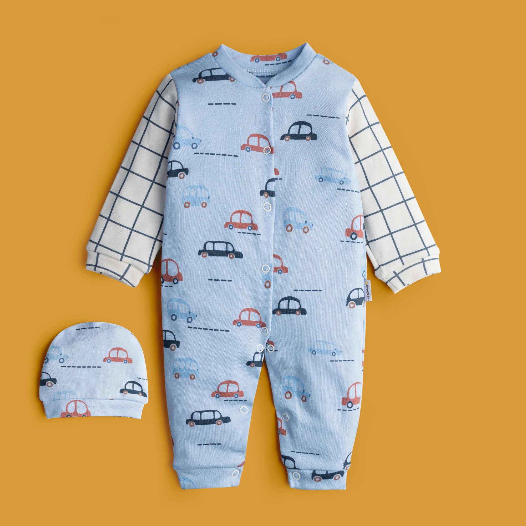 Aqua Blue Romper Set