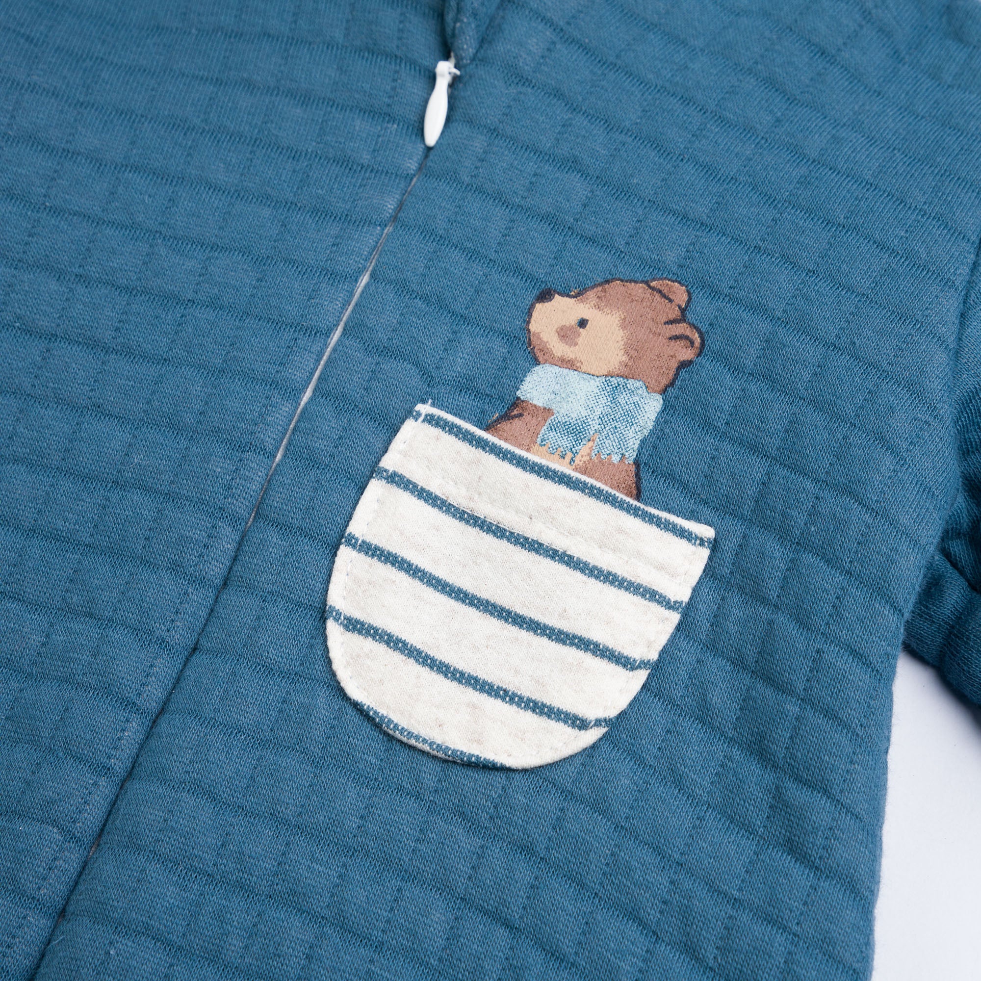 Icy Blue Hooded Romper - Image 2
