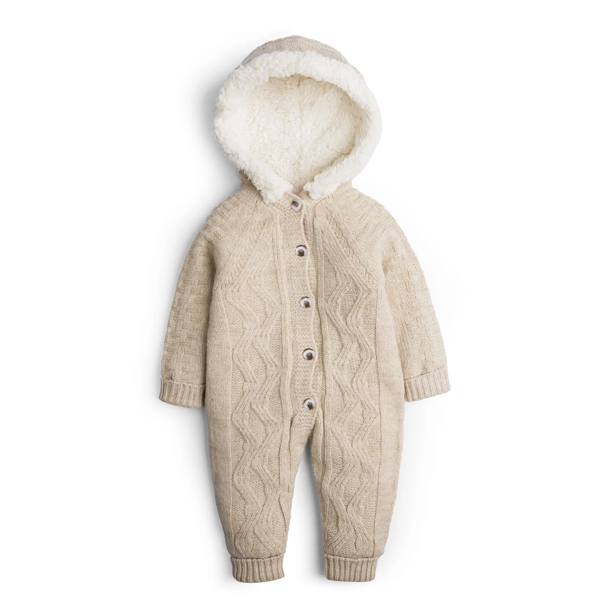 Infant Polar Jumpsuit-Beige
