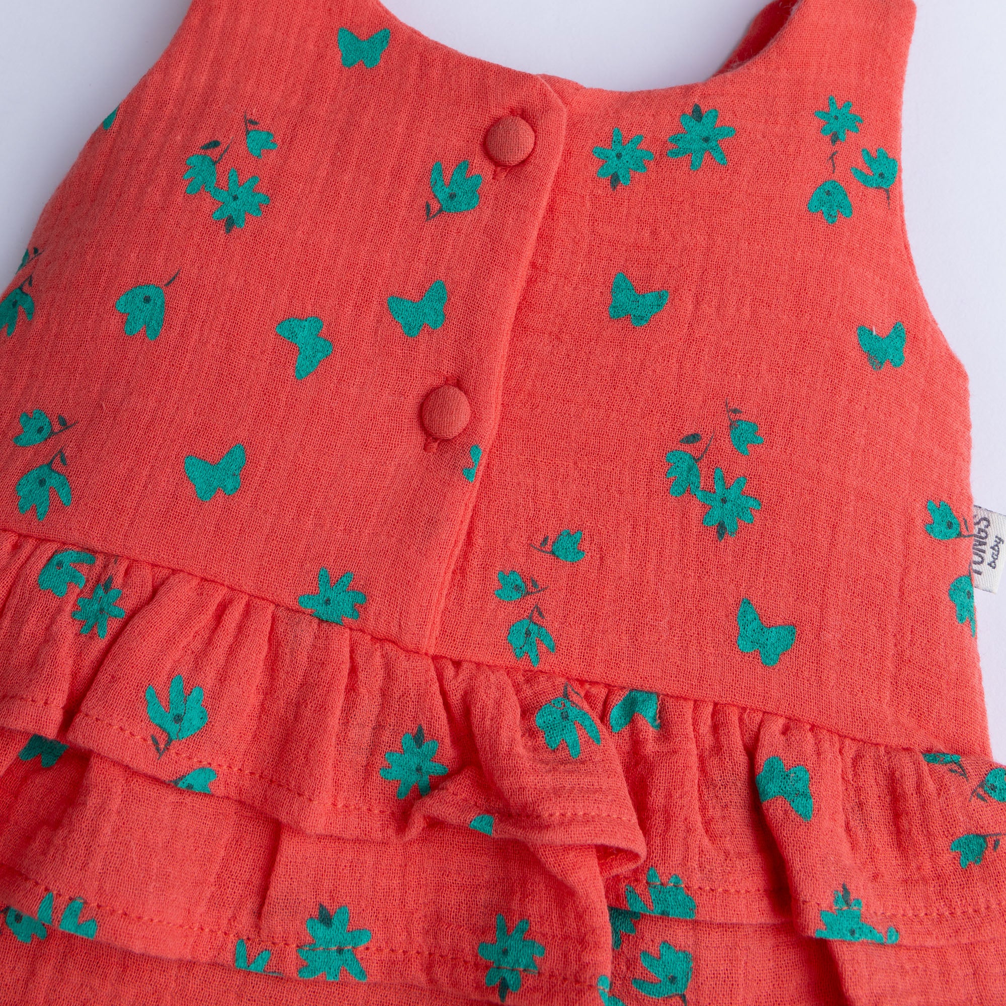 Printed Ruffling Romper - Image 2