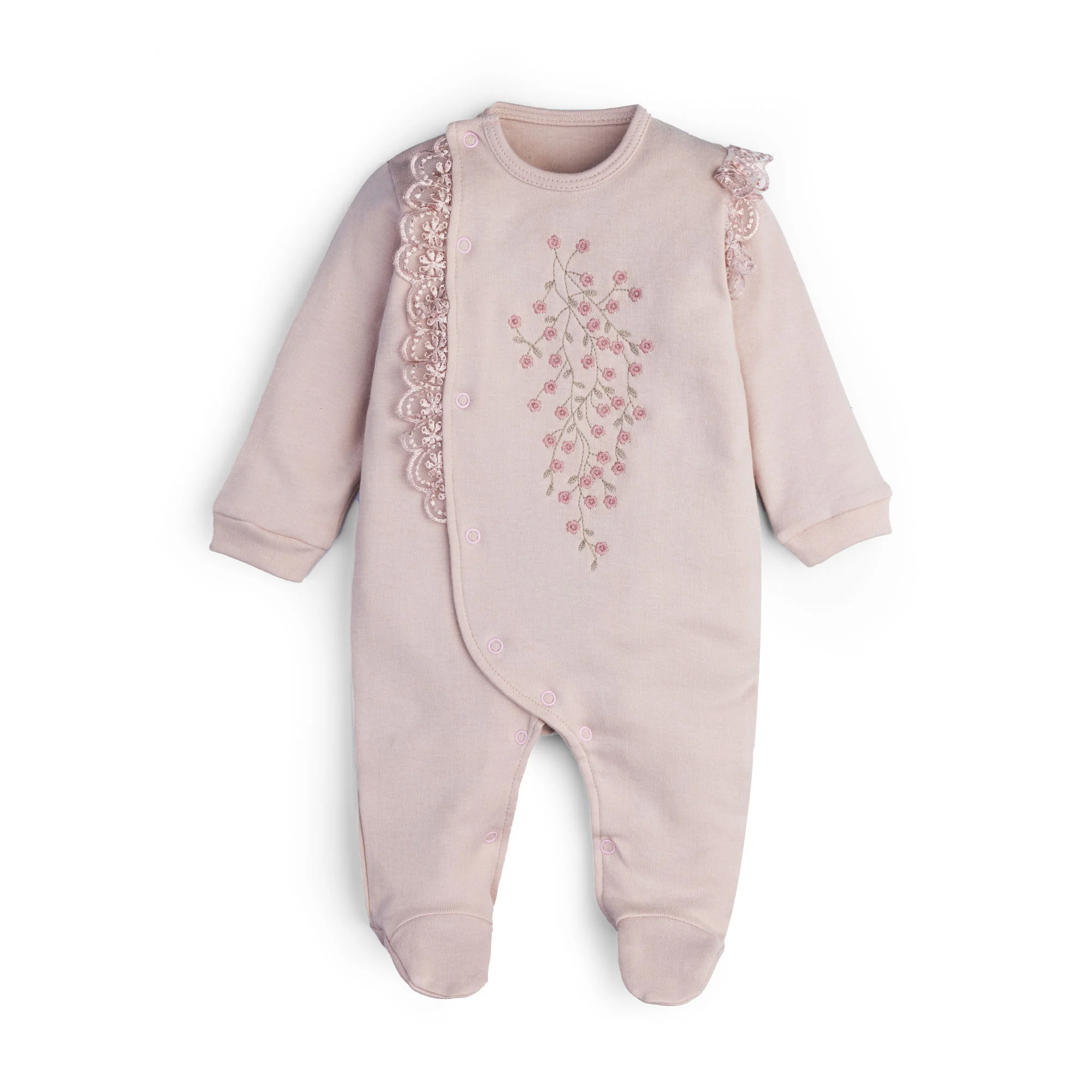 Embroidered Footie Romper
