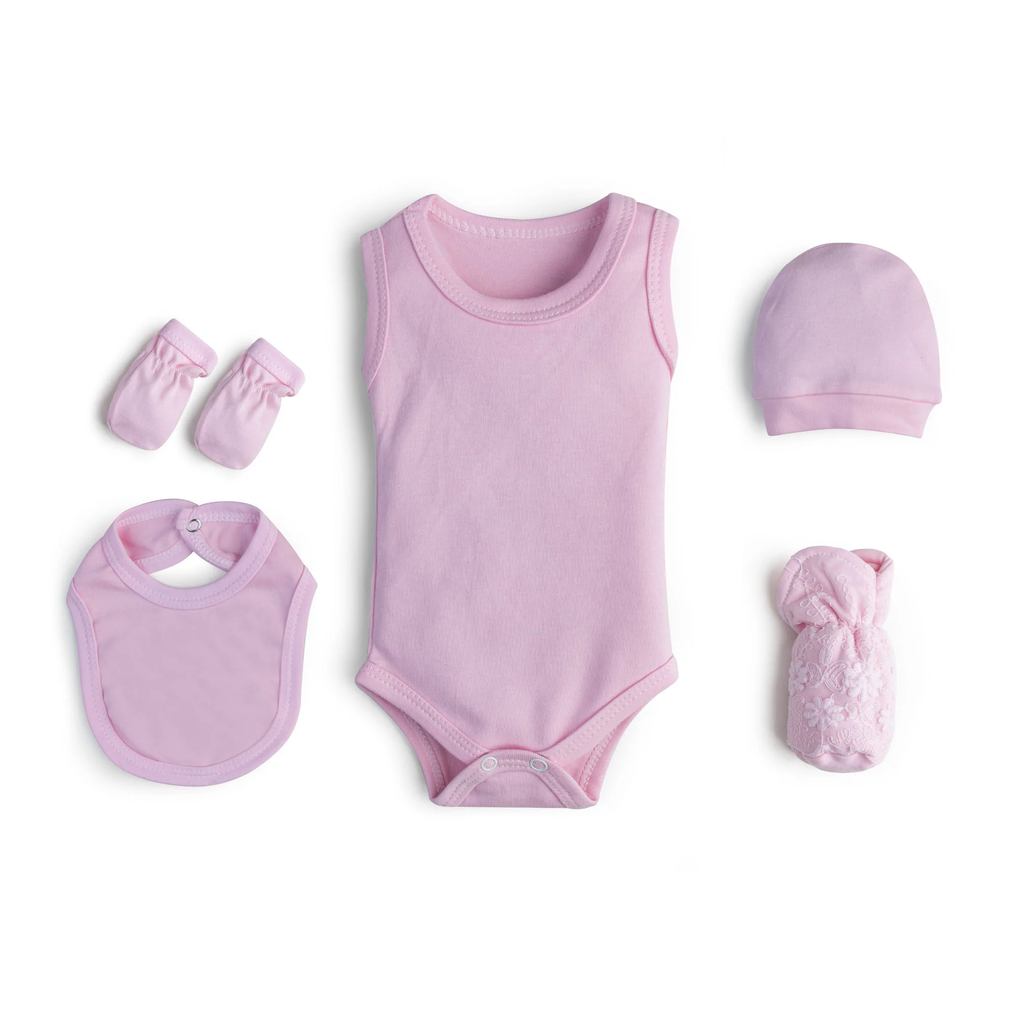 Girly Pink Embroidered 7-Pack - Image 2