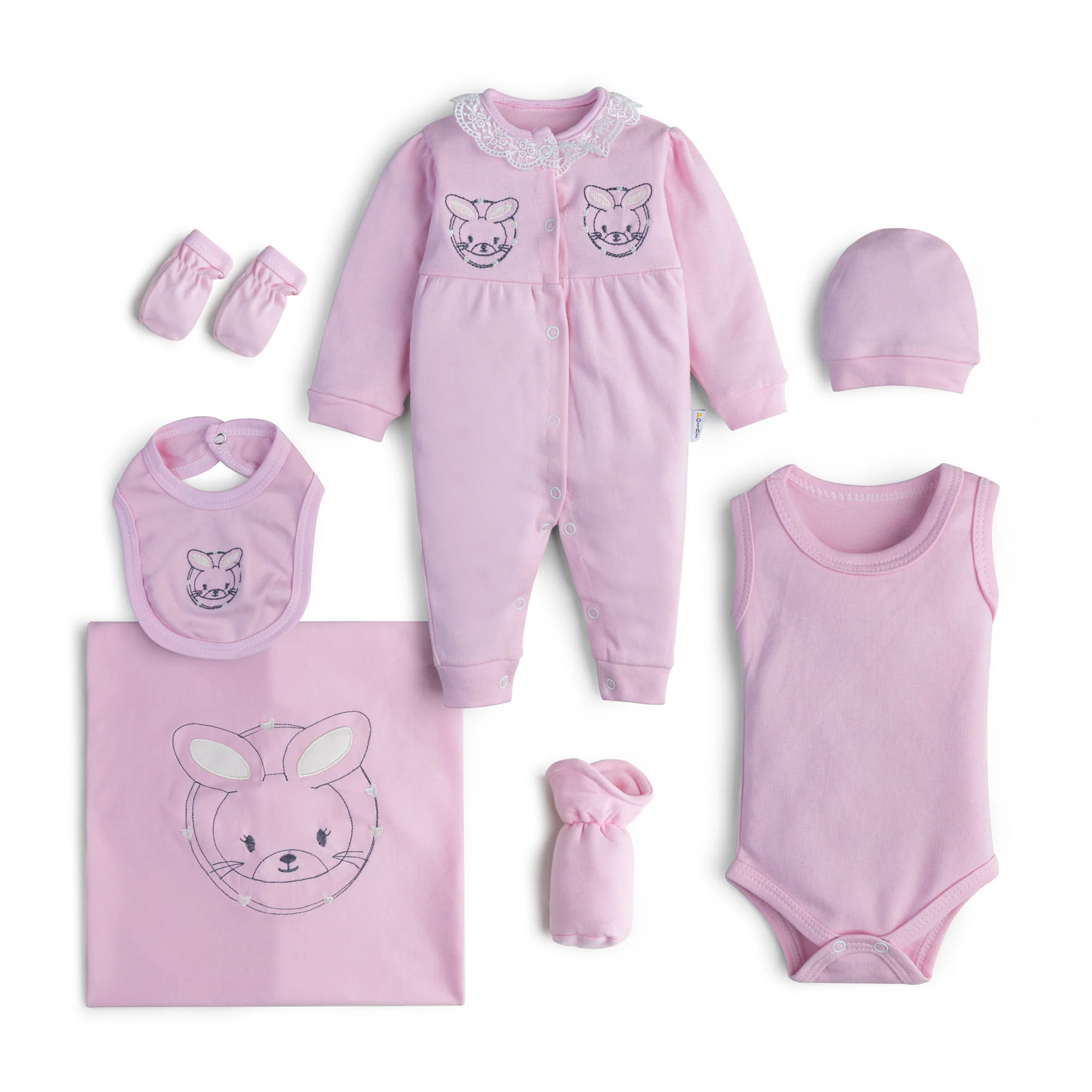 Meow Pink Infant 7-Pack