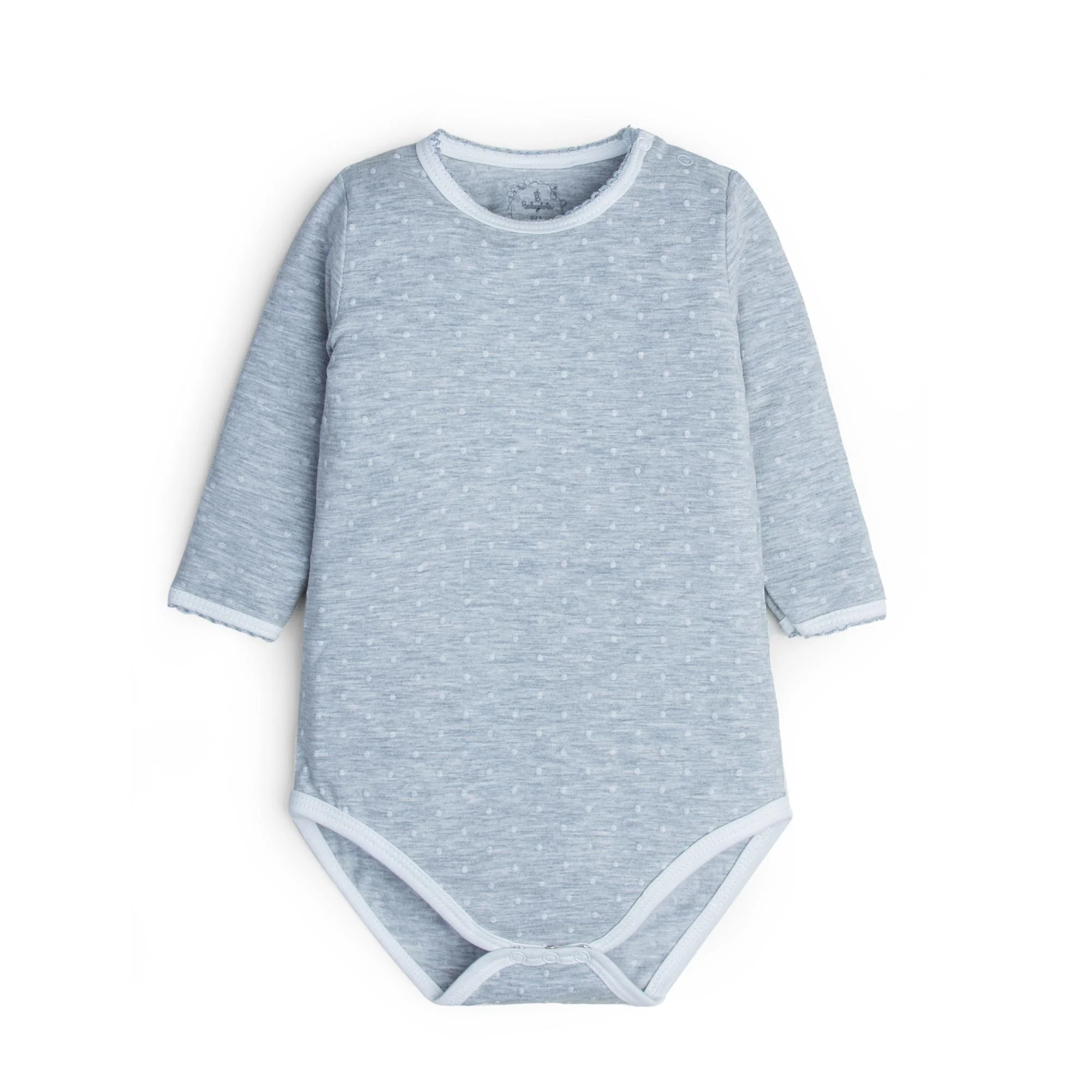 Baby Grey Printed Bodysuit