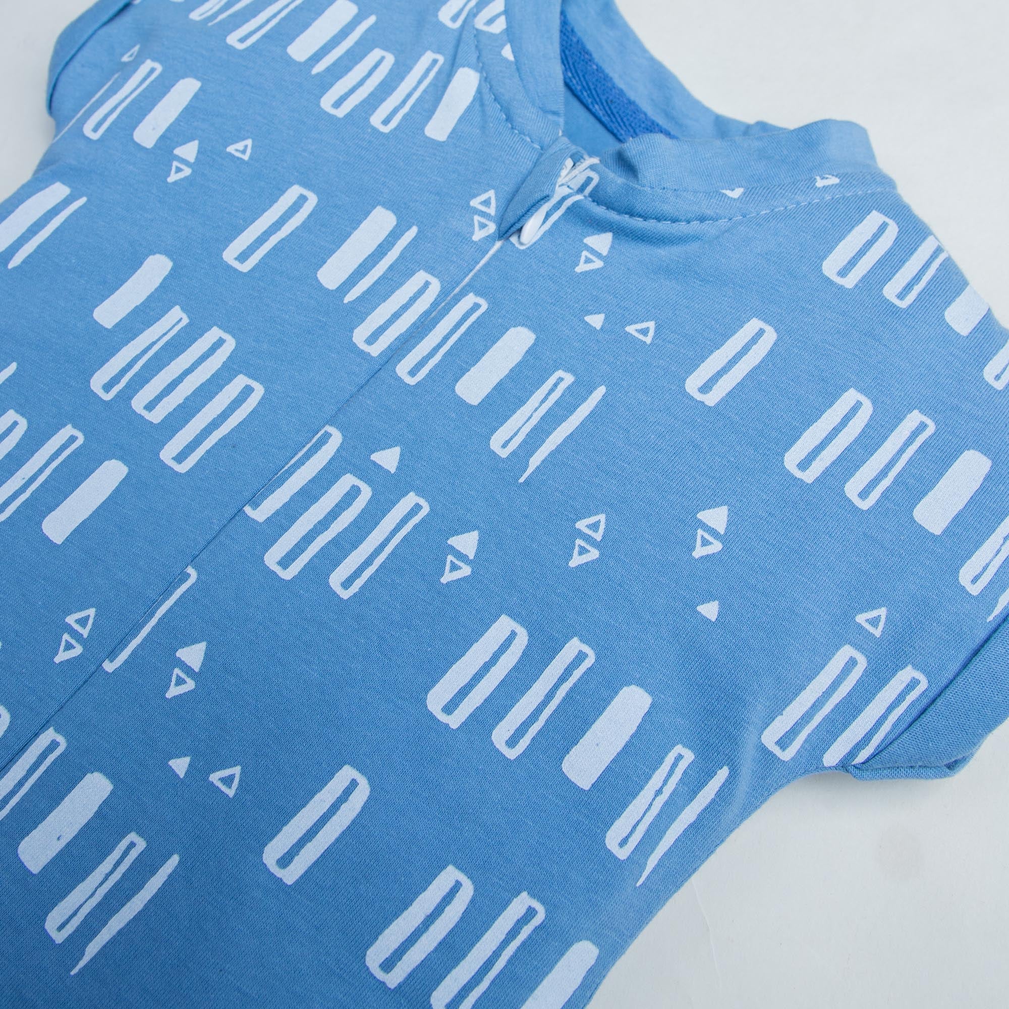 Blue Hail Printed Romper - Image 2