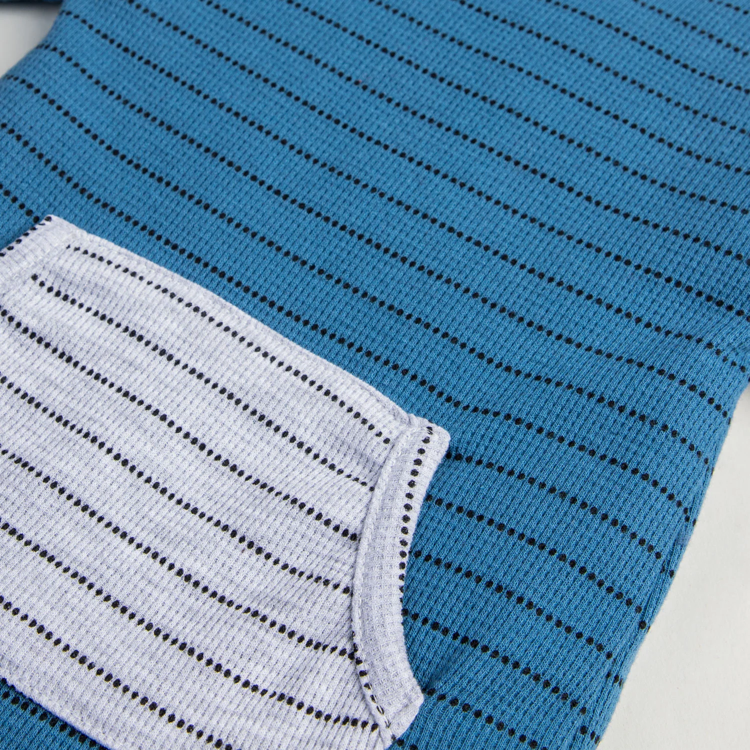 Baby Stripped Kangaroo pockets Romper - Image 2