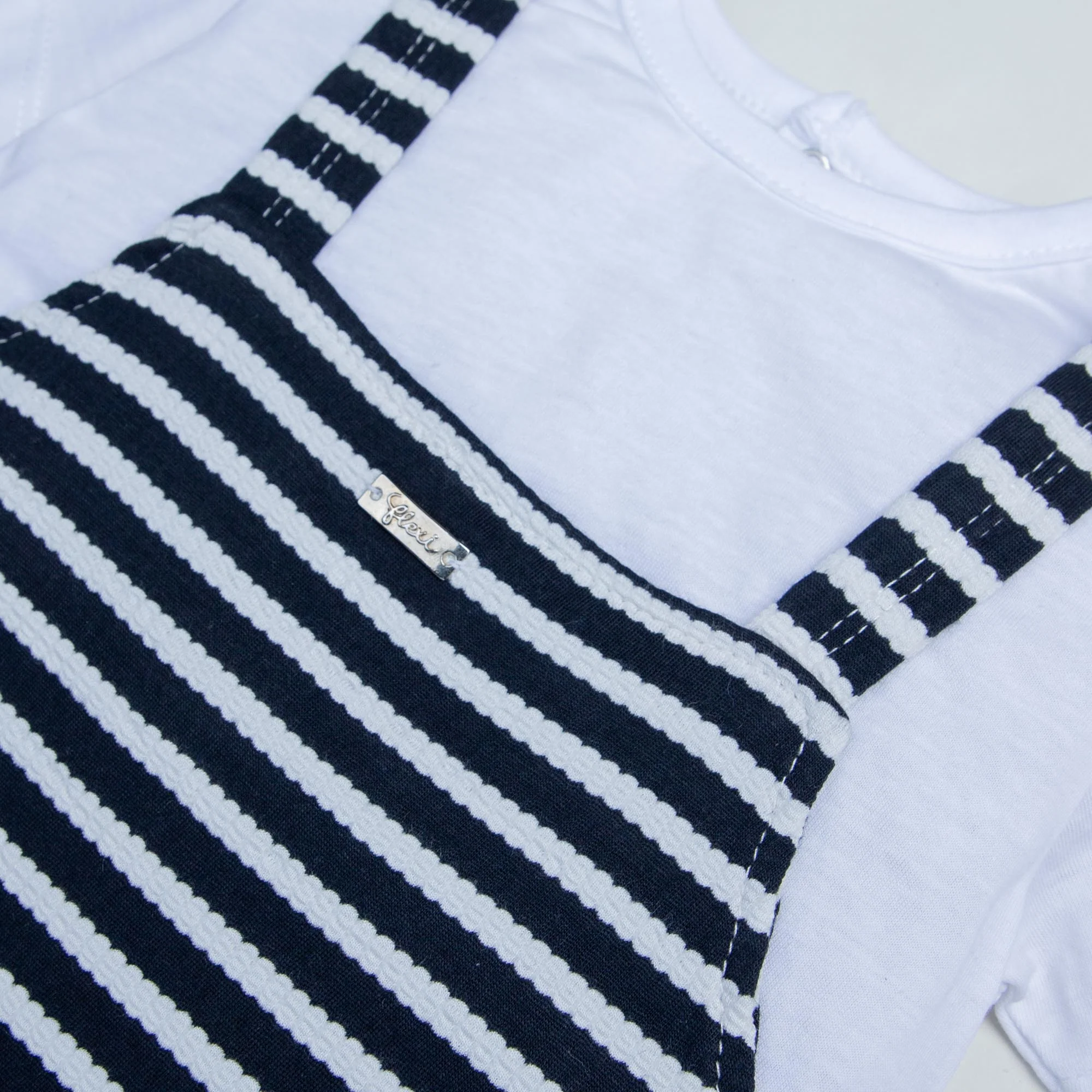 Two Tone Striper Romper - Image 2
