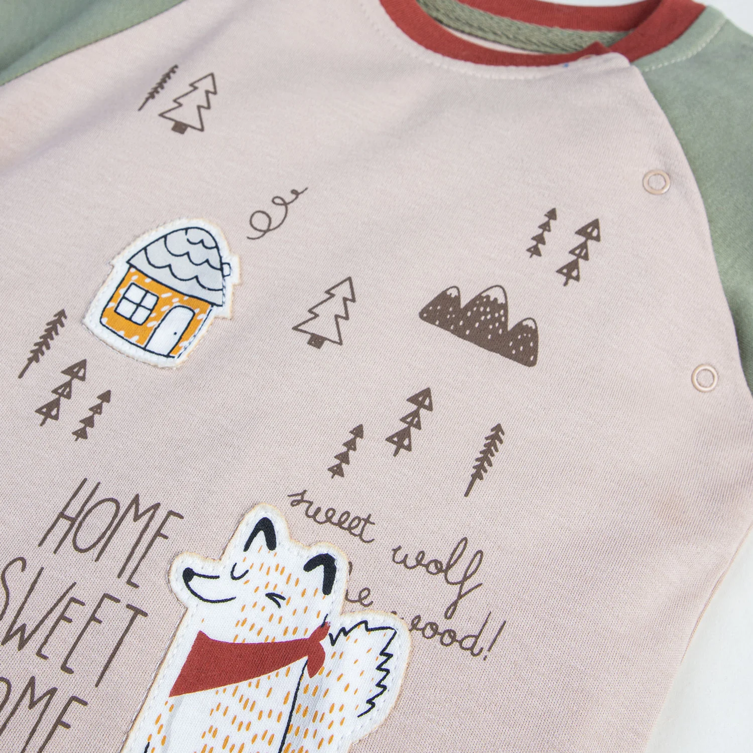 Homie Boy Raglan Sleeves Two-piece Set - Image 2