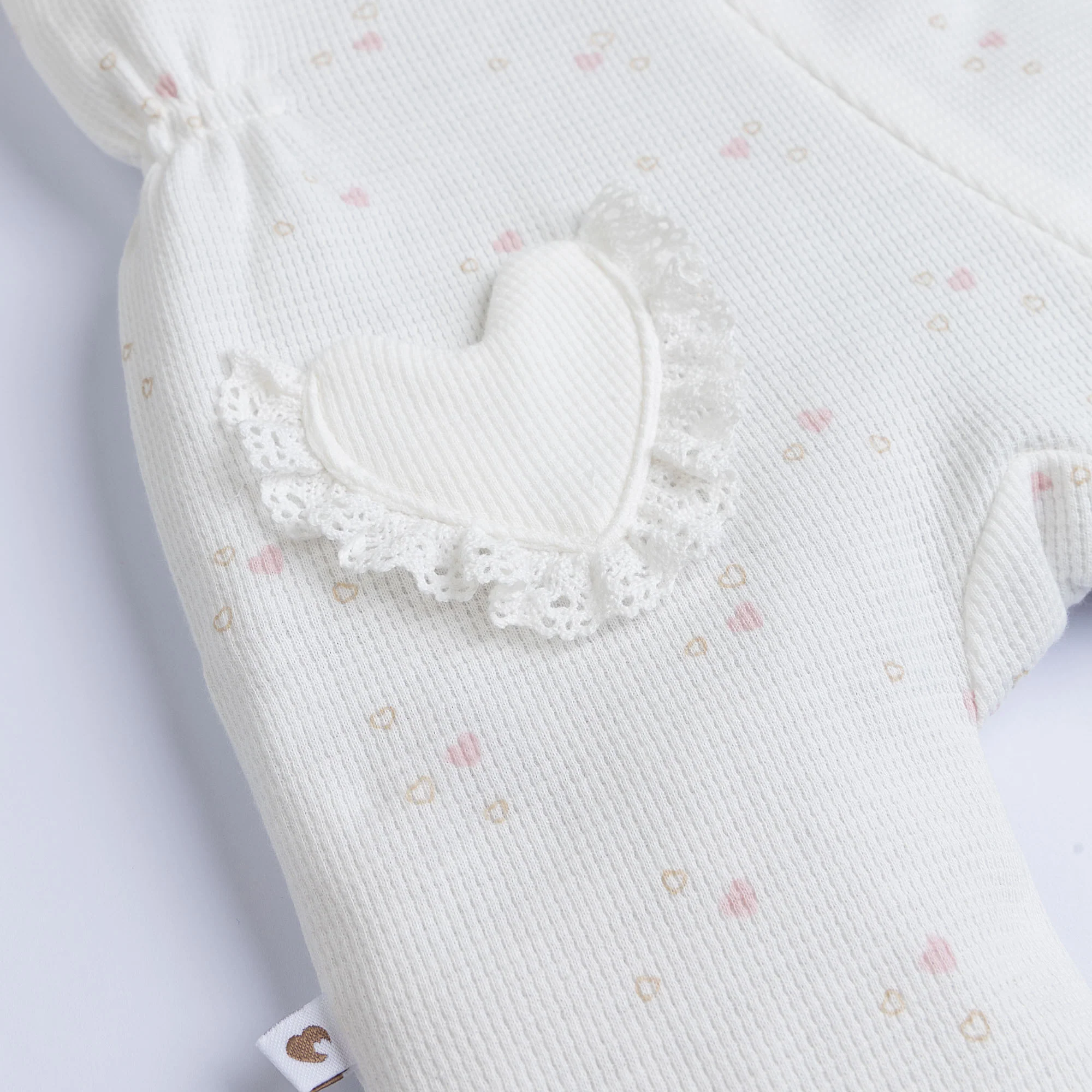Hearty White Romper with Headband - Image 2
