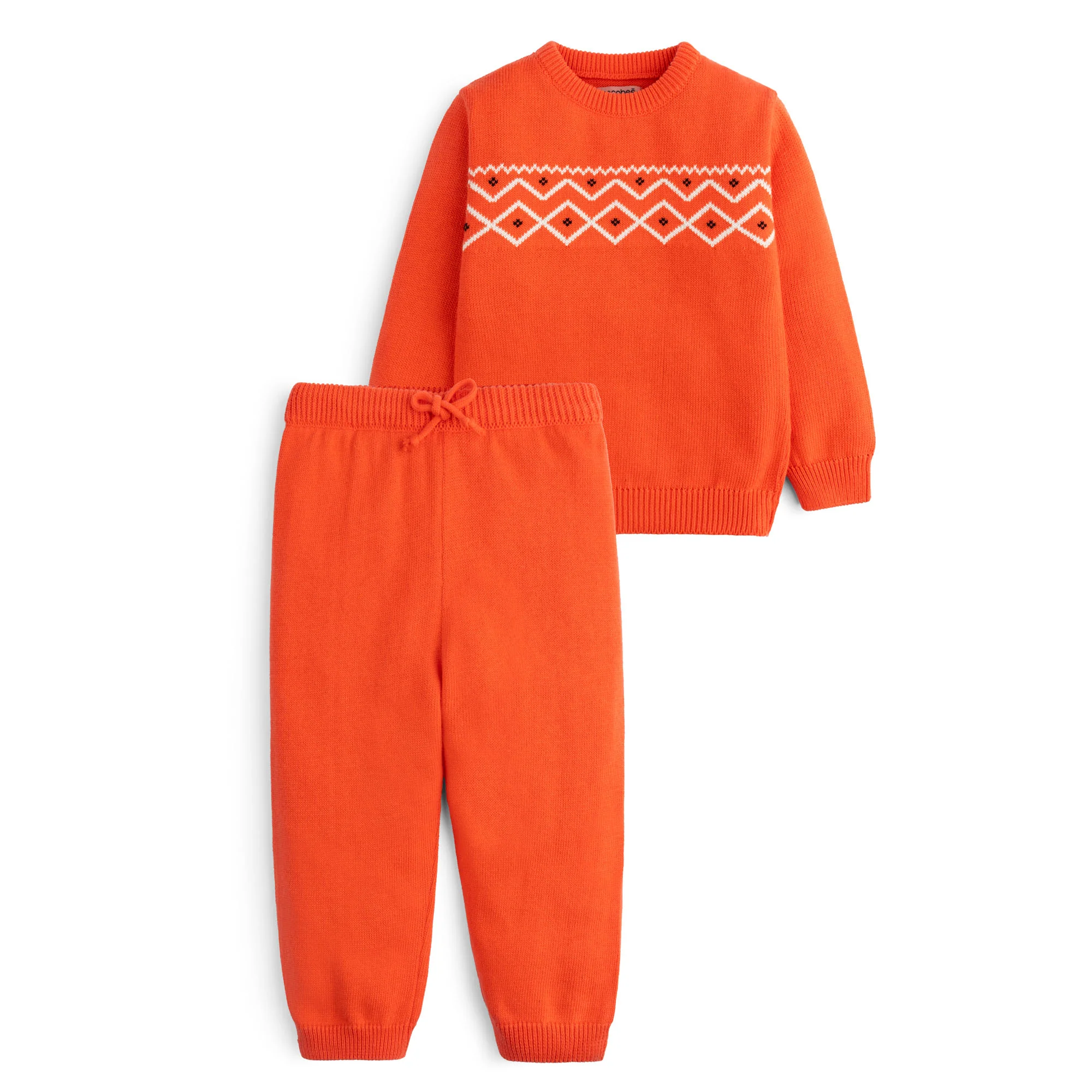 Tangerine Patterned Knit Pack