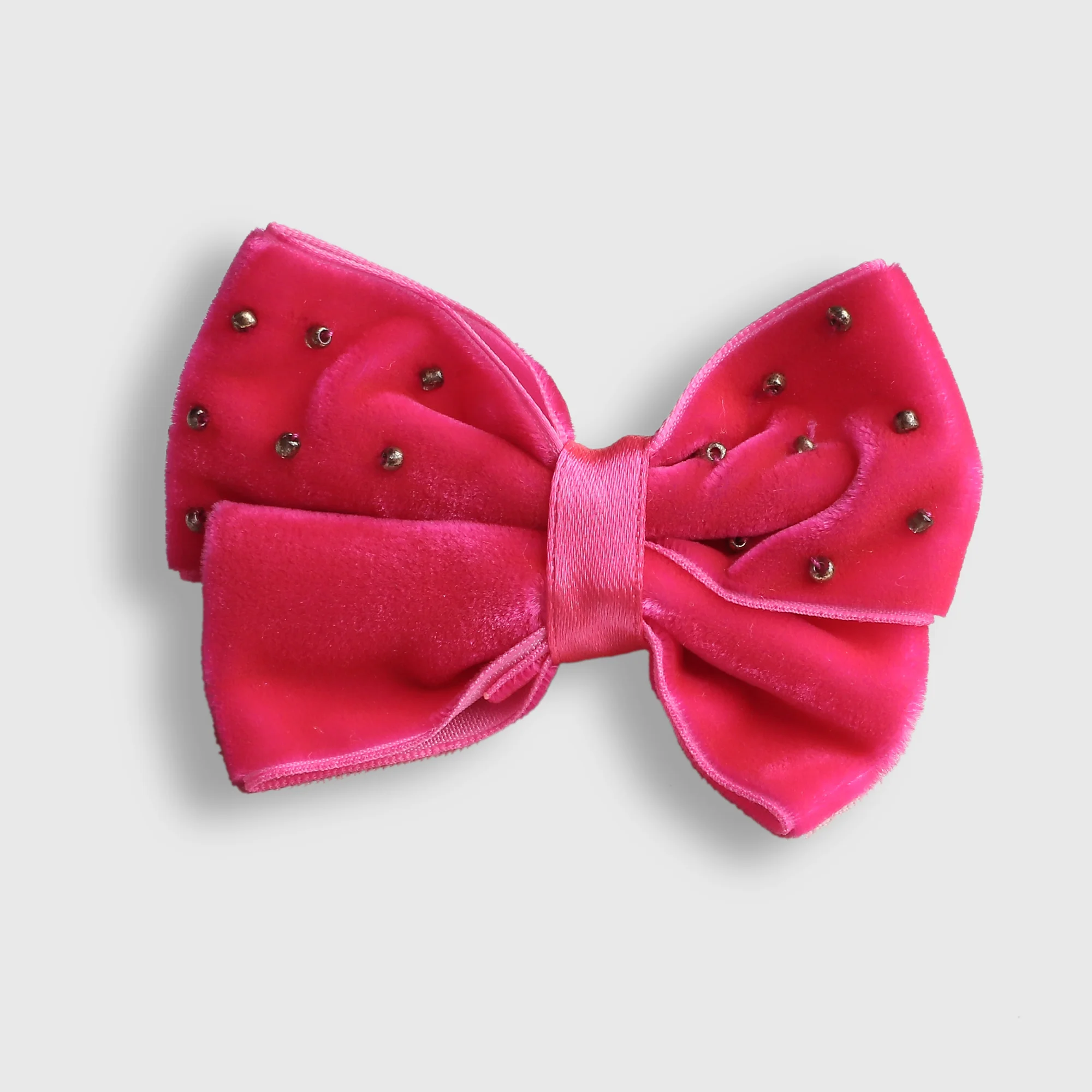 Raspberry Bow Hairpin