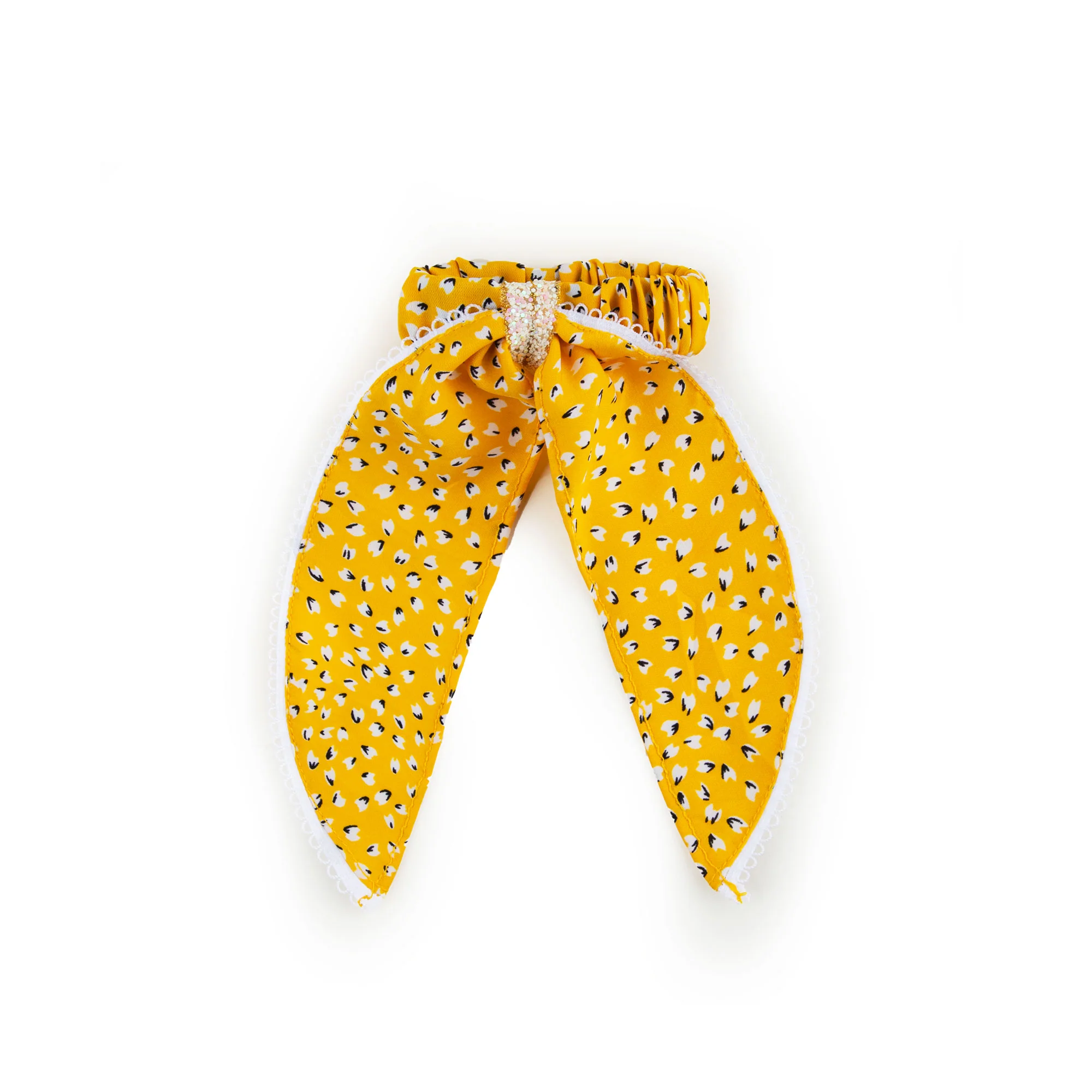 Yellow Sequined Hair tie