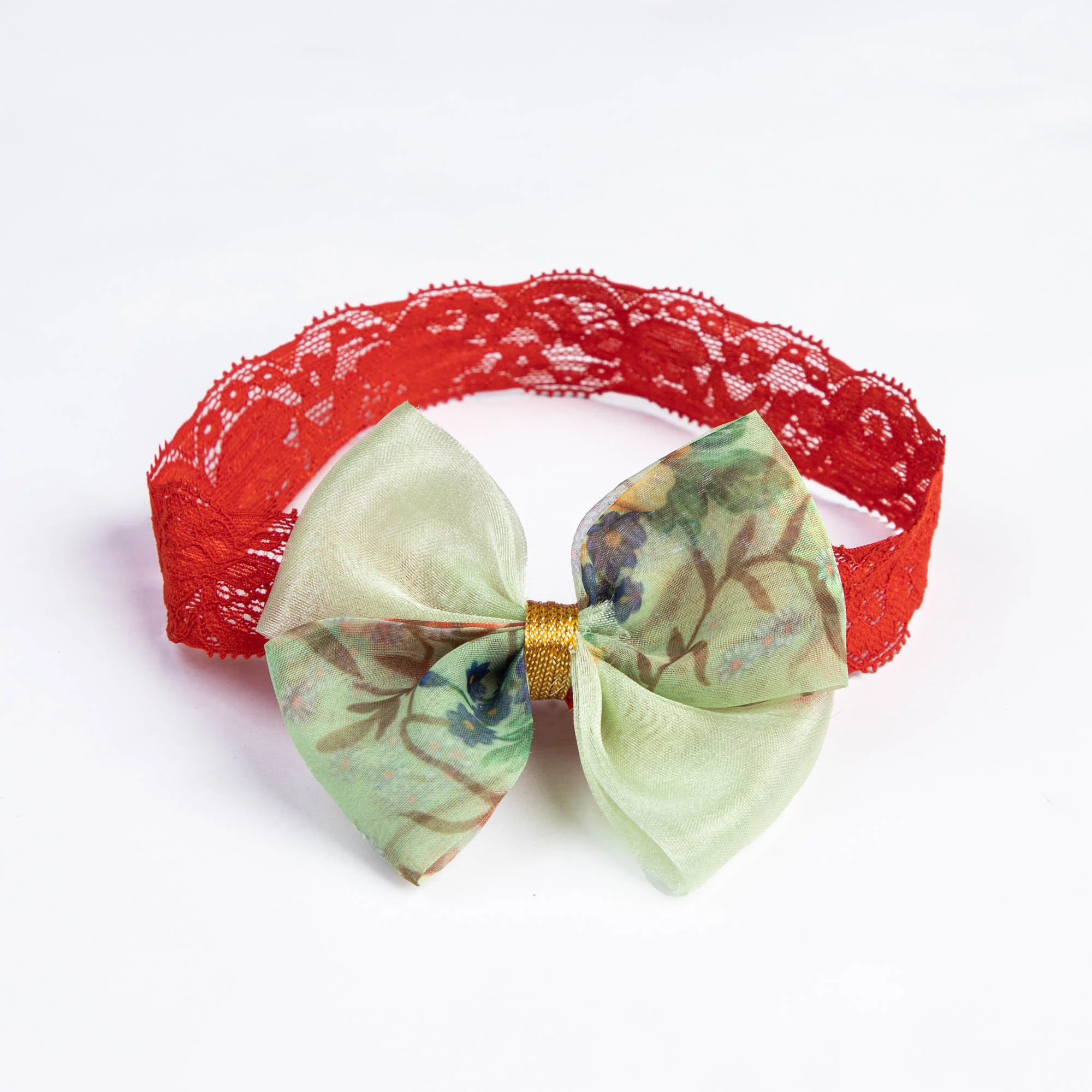 Pale Green Elasticated Headband