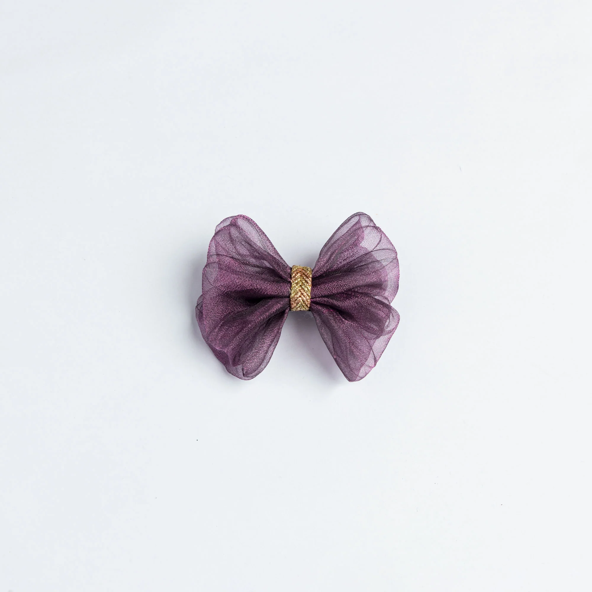 Glaring Purple Bow Hairpin