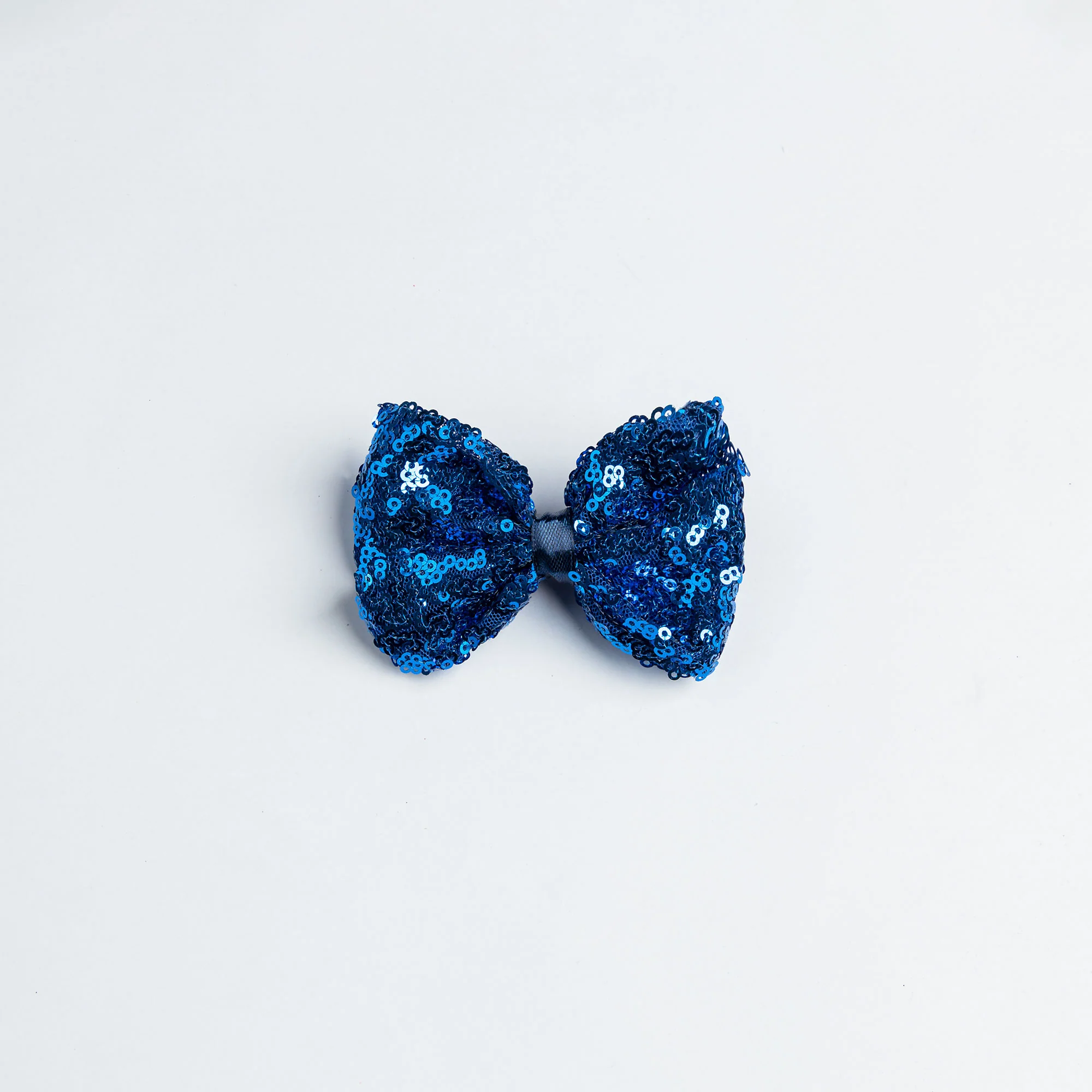 Sequined Blue Hairpin