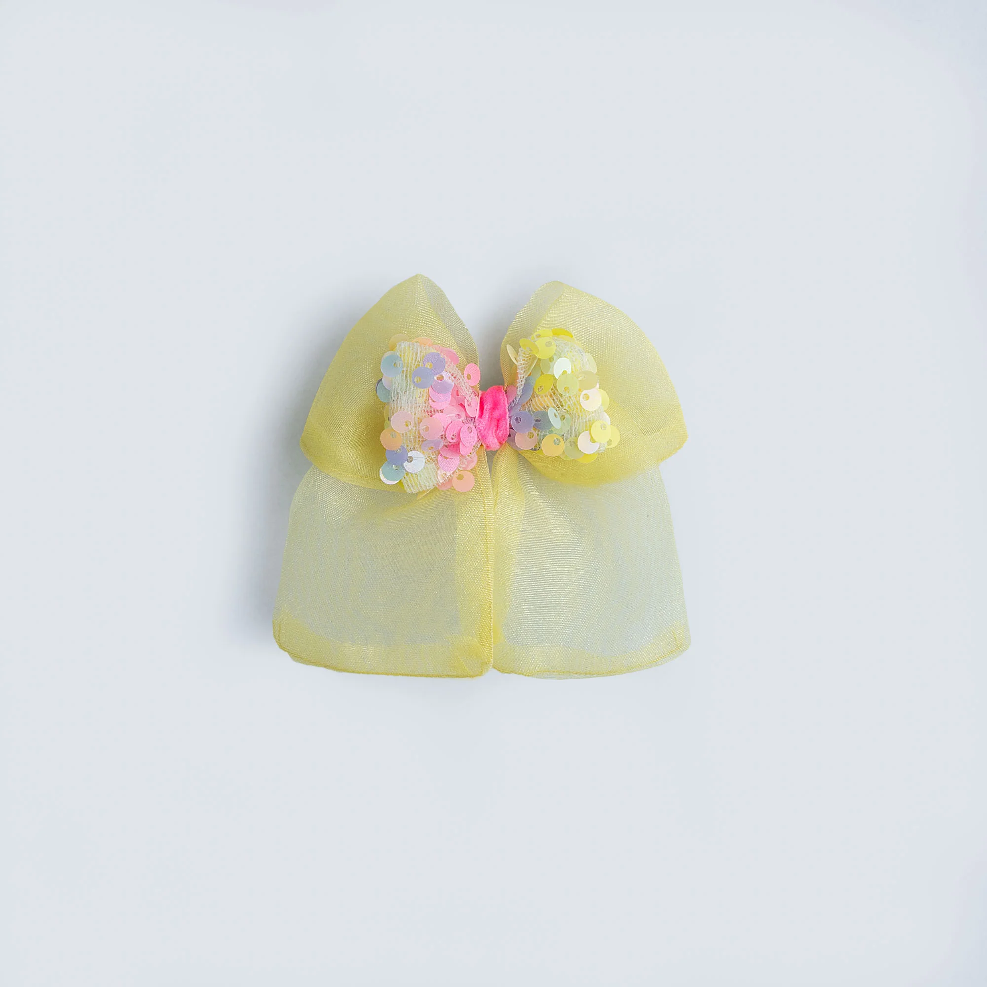 Yellow Sequined Hairpin