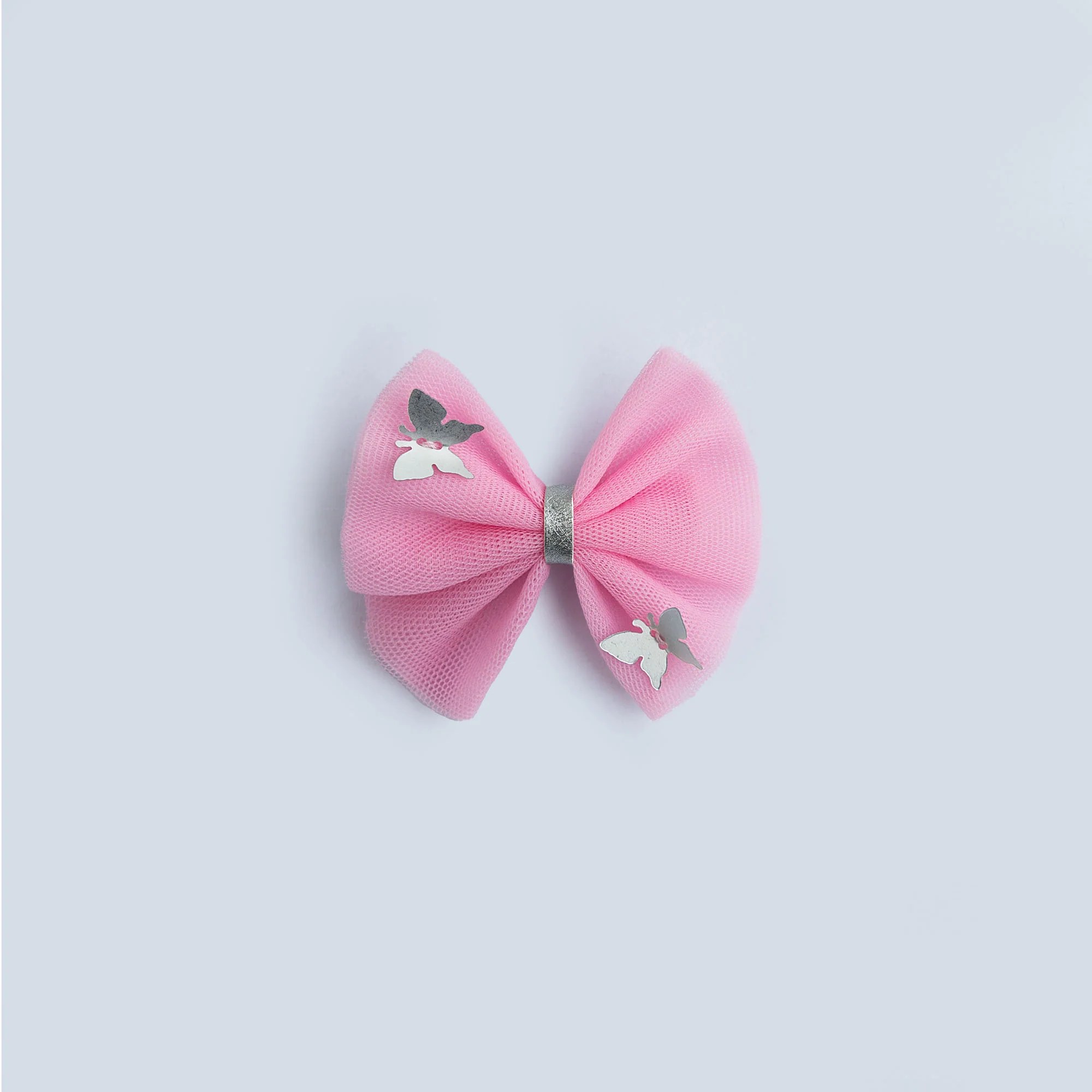 Pink Flutter Bow Hairpin
