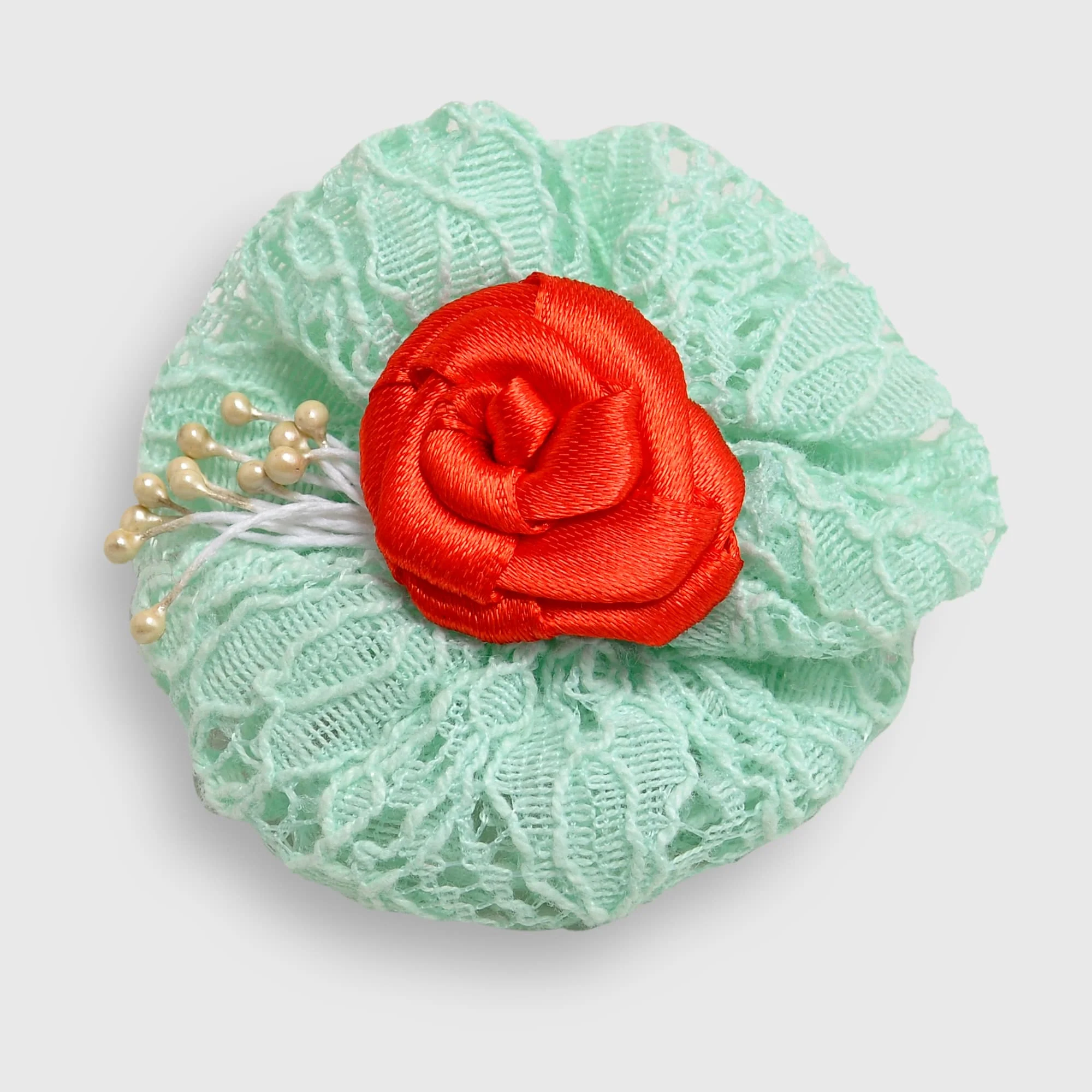 Red Rose Hairpin