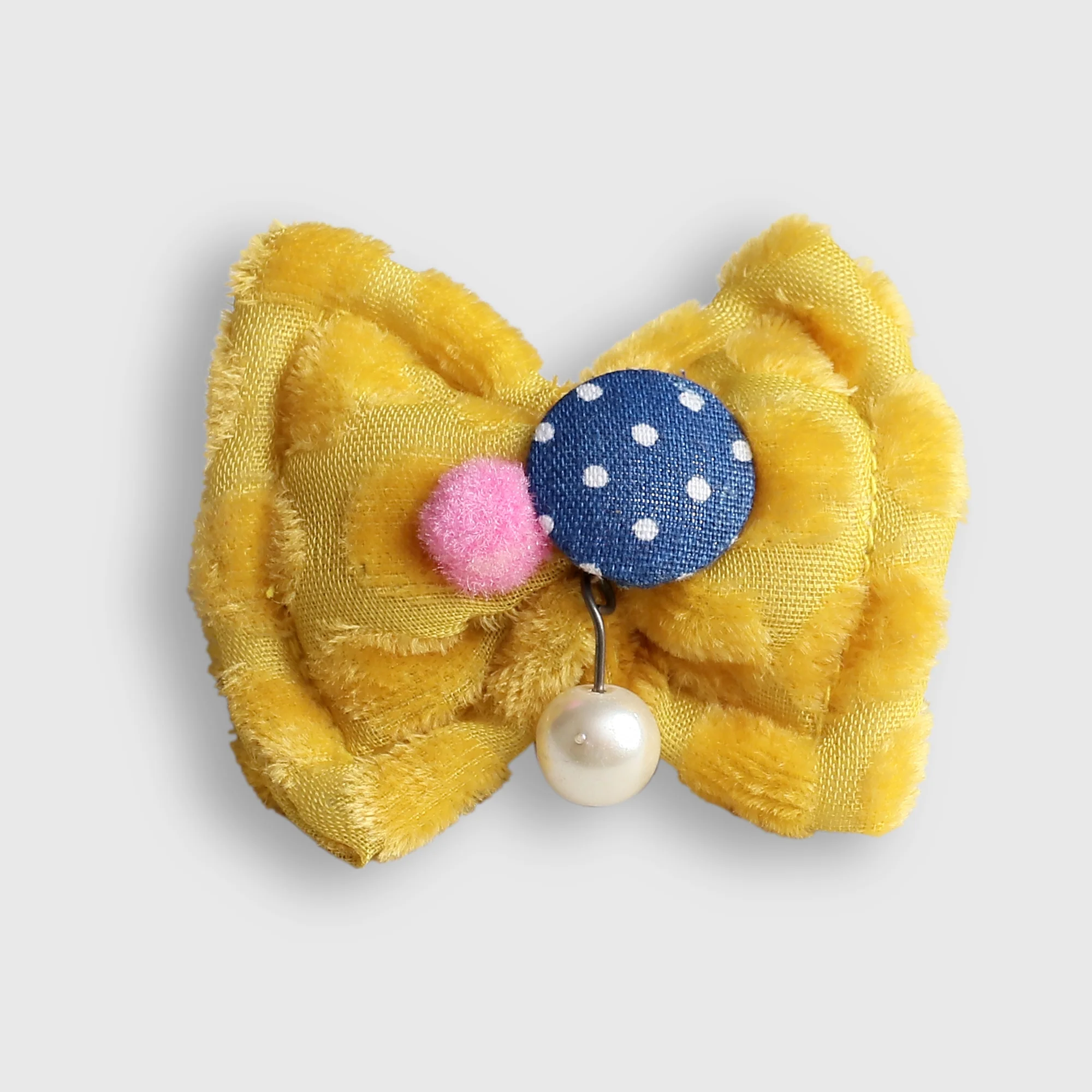 Yellow Dotted Hairpin