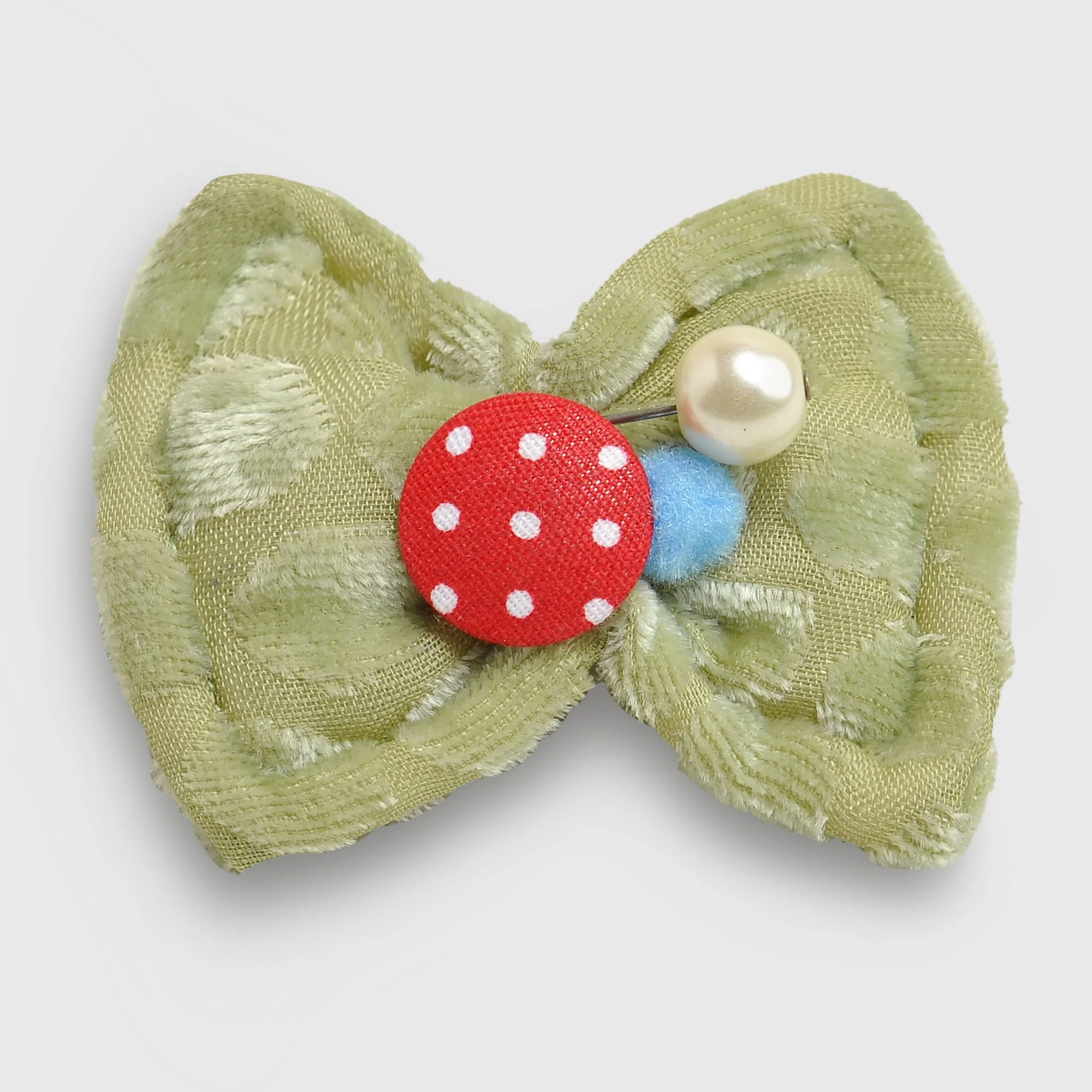 Beige Bow Hairpin
