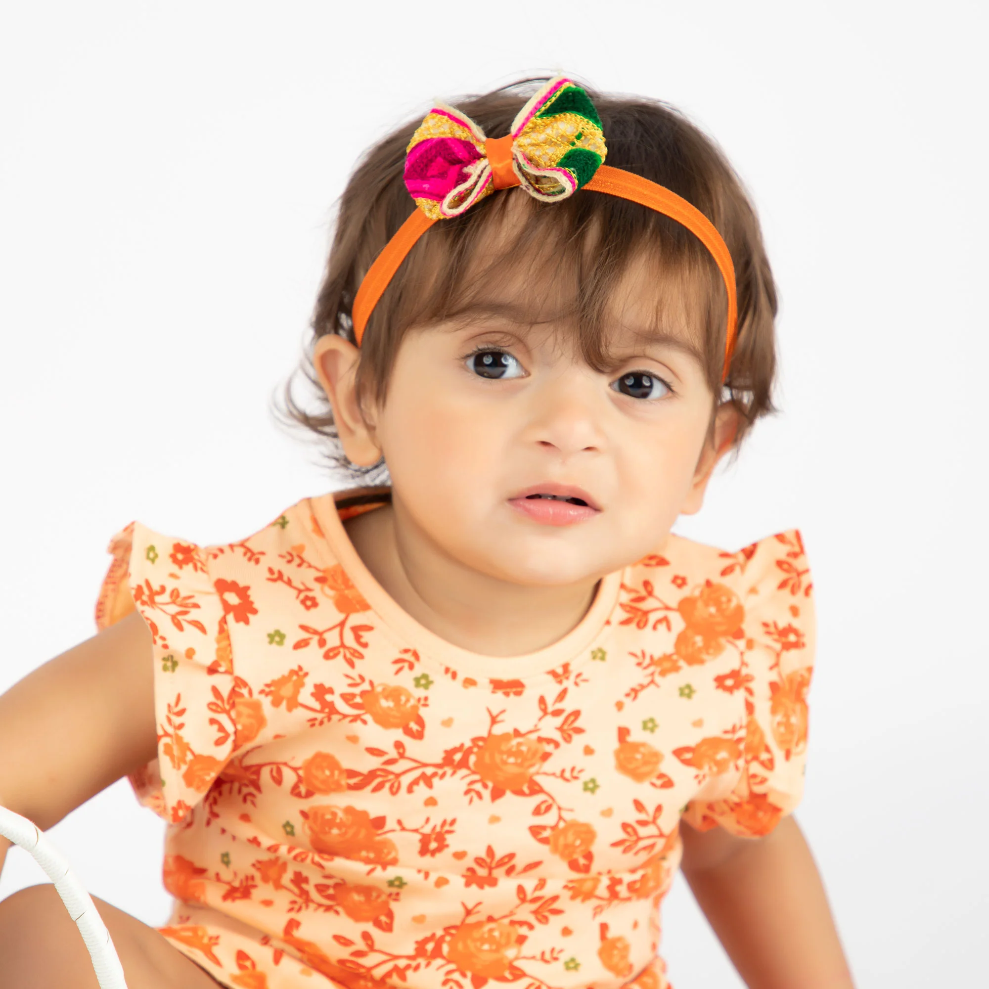 Orange Bow Hairband